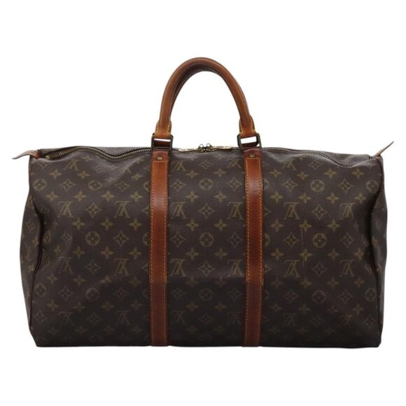 LOUIS VUITTON Monogram Keepall 50 Boston Bag M41426 LV Auth MX057 - Picture 2 of 16